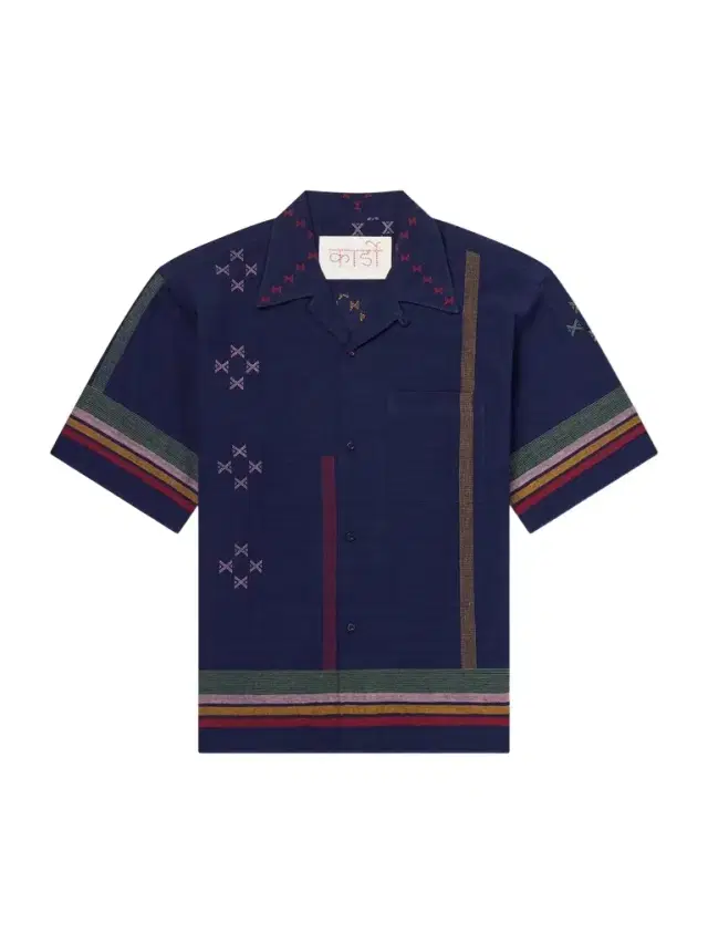 Rohit Camp-Collar Striped Cotton Shirt - Men