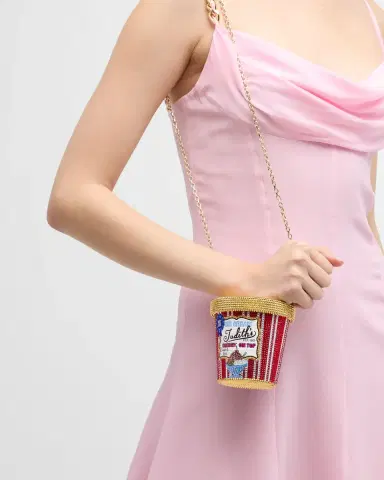 Judith Leiber Couture Judith 's Cherry on Top Ice Cream Pint Crystal Minaudiere | Thumbnail 4