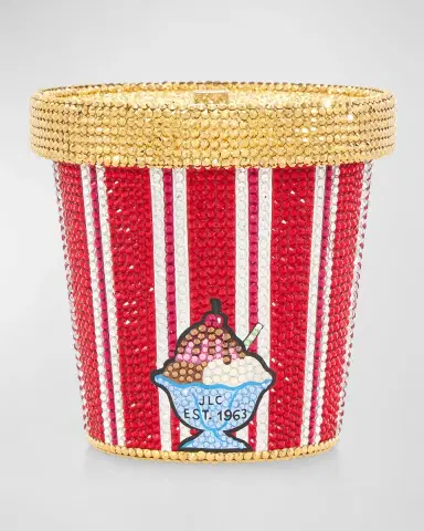 Judith Leiber Couture Judith 's Cherry on Top Ice Cream Pint Crystal Minaudiere | Thumbnail 5