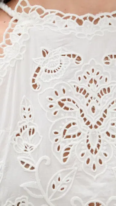 FARM Rio White Richilieu Mini Dress White | Thumbnail 6
