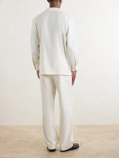 Saman Amel Camp-Collar Silk-Gauze Shirt - Men | Thumbnail 4 Saman Amel Camp-Collar Silk-Gauze Shirt - Men | Thumbnail 4