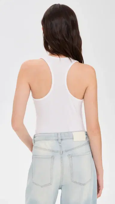 Commando Luxury Rib Tank Top White S | Thumbnail 3