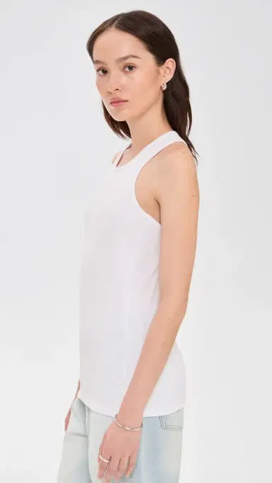 Commando Luxury Rib Tank Top White S | Thumbnail 4
