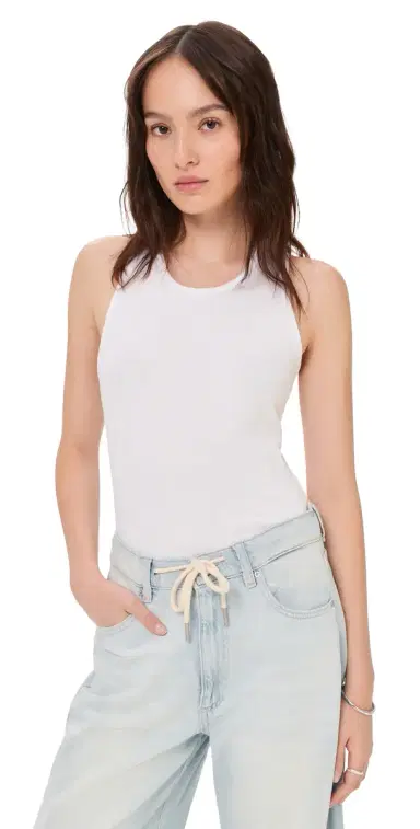 Commando Luxury Rib Tank Top White S | Thumbnail 1