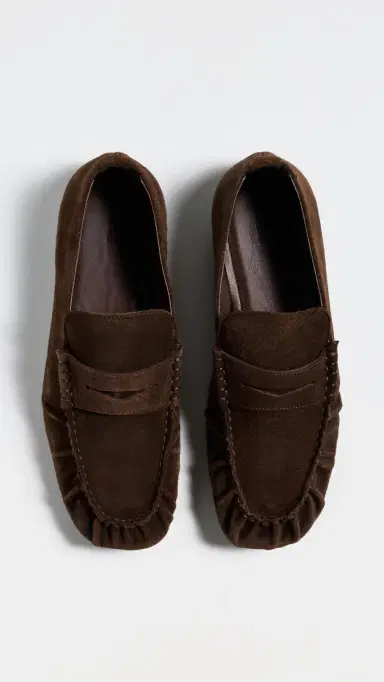 ALOHAS Aven Suede Loafers Suede Brown #1 35 | Thumbnail 5