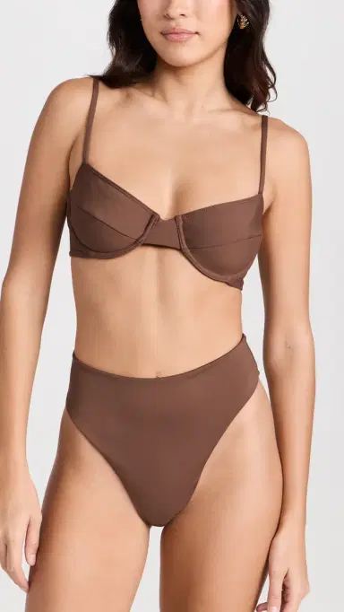 Riot Swim Jax Bikini Top Chocolate | Thumbnail 3 Riot Swim Jax Bikini Top Chocolate | Thumbnail 3