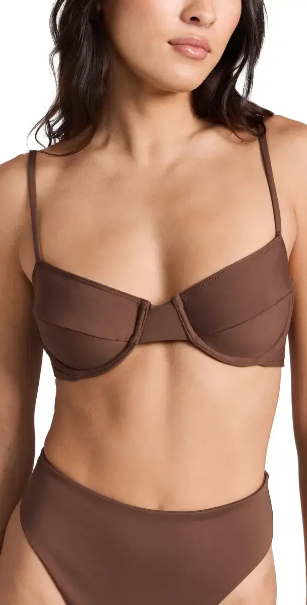 Jax Bikini Top Chocolate