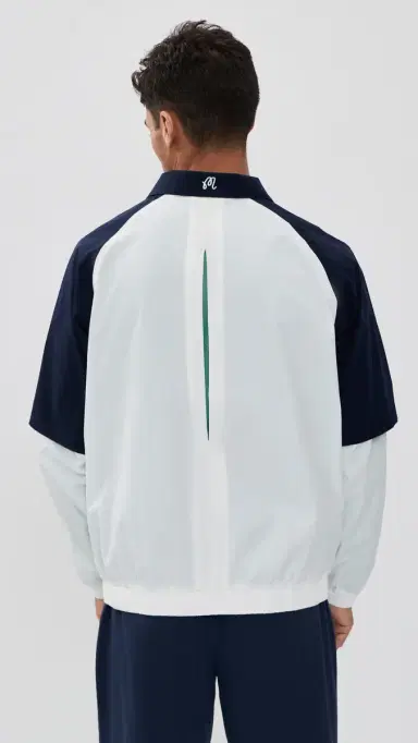 Malbon Marina Windshirt White/Midnight | Thumbnail 3