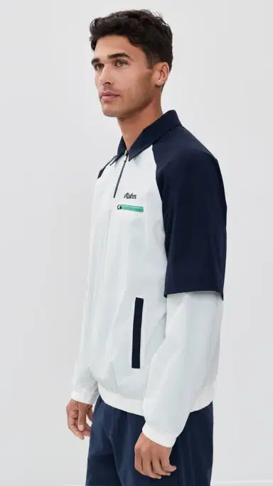 Malbon Marina Windshirt White/Midnight | Thumbnail 4
