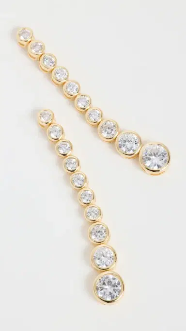 Shashi Bezel Drop Earrings | Thumbnail 4 Shashi Bezel Drop Earrings | Thumbnail 4