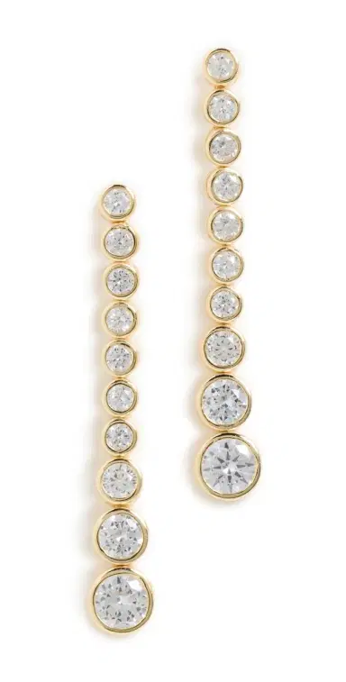 Shashi Bezel Drop Earrings | Thumbnail 1 Shashi Bezel Drop Earrings | Thumbnail 1