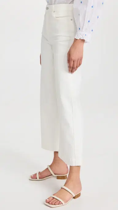 PAIGE Anessa Wide Leg Jeans Light Ecru | Thumbnail 4 PAIGE Anessa Wide Leg Jeans Light Ecru | Thumbnail 4