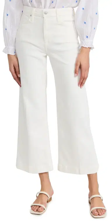 PAIGE Anessa Wide Leg Jeans Light Ecru | Thumbnail 1 PAIGE Anessa Wide Leg Jeans Light Ecru | Thumbnail 1