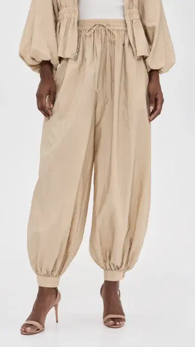 Cinq à Sept Tumbled Woven Verne Balloon Pants Khaki | Thumbnail 2
