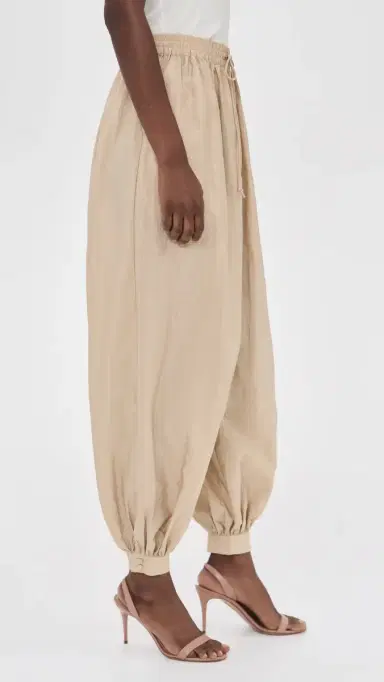 Cinq à Sept Tumbled Woven Verne Balloon Pants Khaki | Thumbnail 4