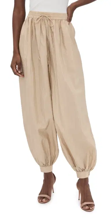 Cinq à Sept Tumbled Woven Verne Balloon Pants Khaki | Thumbnail 1