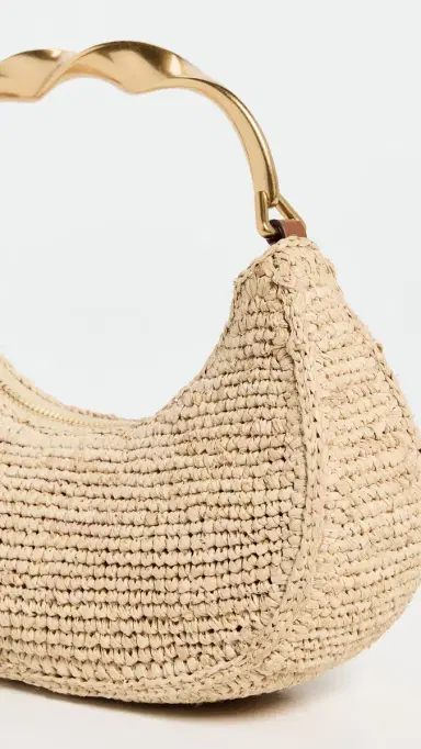 Simkhai Nixi Twist Handle Raffia Hobo Bag | Thumbnail 5