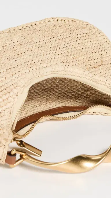 Simkhai Nixi Twist Handle Raffia Hobo Bag | Thumbnail 6