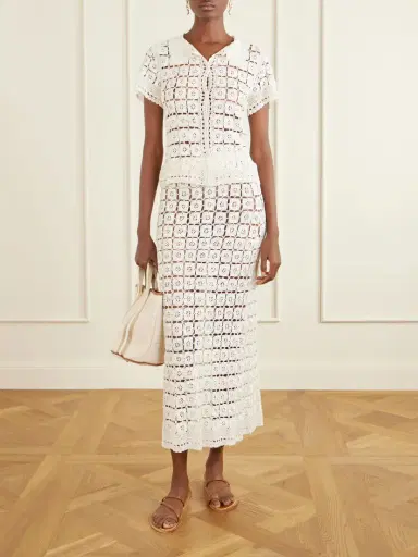 Calle Del Mar Tea Party Crochet Midi Skirt | Thumbnail 2 Calle Del Mar Tea Party Crochet Midi Skirt | Thumbnail 2
