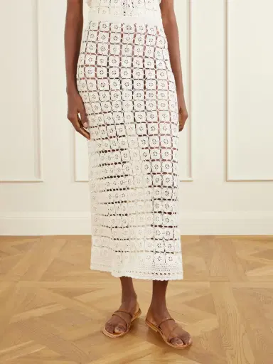 Calle Del Mar Tea Party Crochet Midi Skirt | Thumbnail 3 Calle Del Mar Tea Party Crochet Midi Skirt | Thumbnail 3