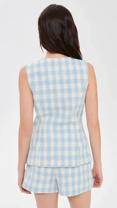 endless rose Tweed Top Jacket Powder Blue | Thumbnail 3 endless rose Tweed Top Jacket Powder Blue | Thumbnail 3
