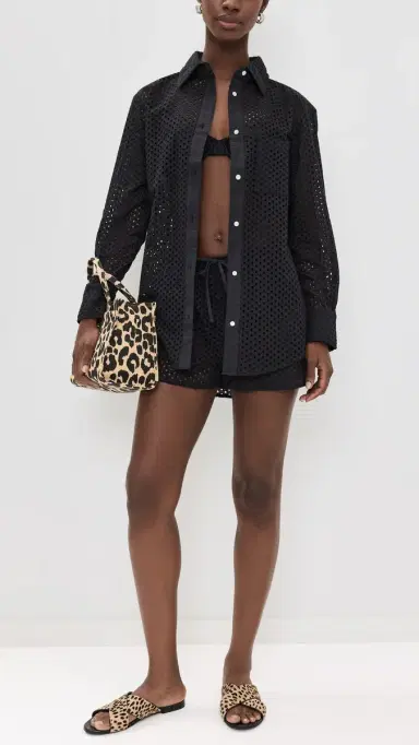 Solid & Striped The Bronte Button Down Noir | Thumbnail 5
