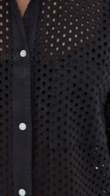 Solid & Striped The Bronte Button Down Noir | Thumbnail 6