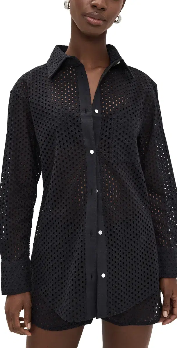 The Bronte Button Down Noir