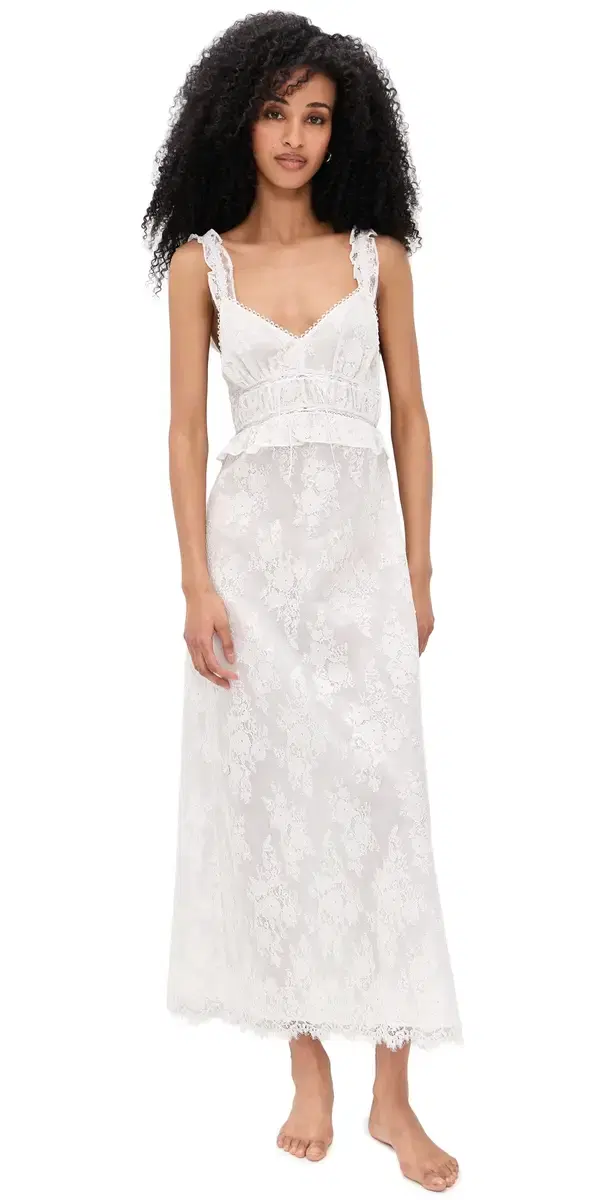 The Bonnie Nightgown White