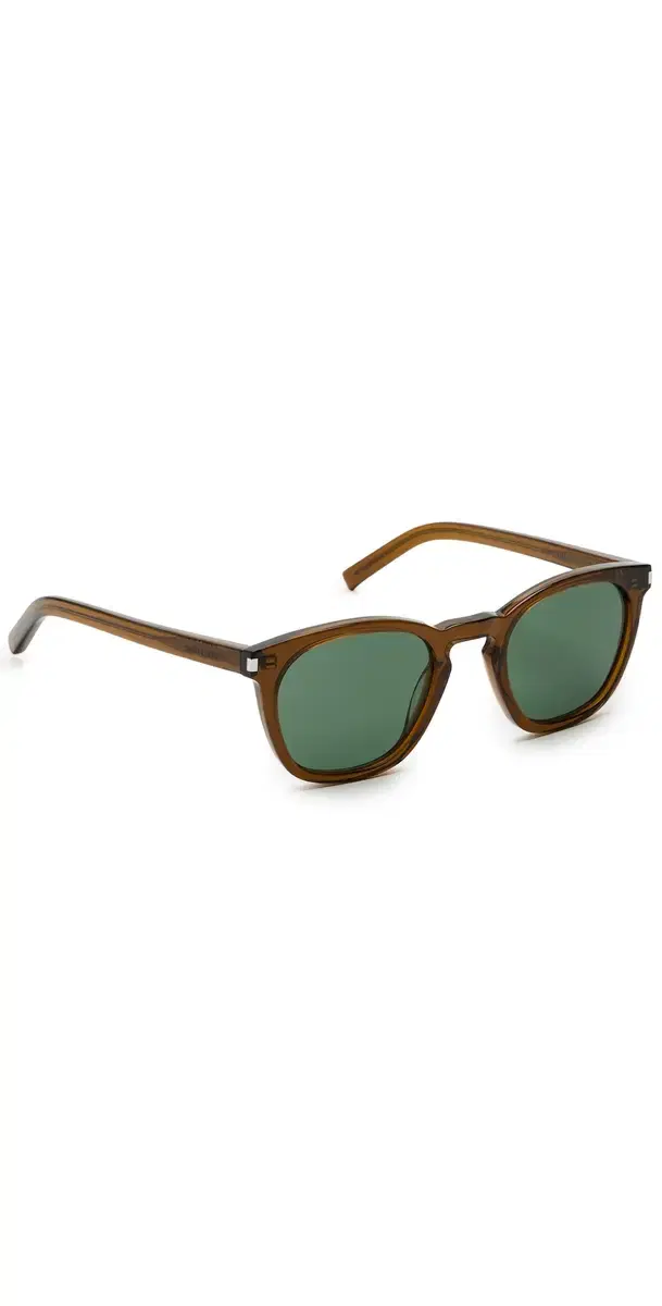Saint Laurent SL 28 Classic Sunglasses Brown/Green One Size
