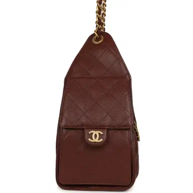 Chanel Chanel Small 25 Hobo Bag Brown Caviar Antique Gold Hardware | Thumbnail 3