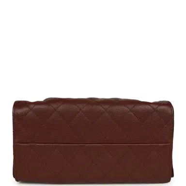 Chanel Chanel Small 25 Hobo Bag Brown Caviar Antique Gold Hardware | Thumbnail 6