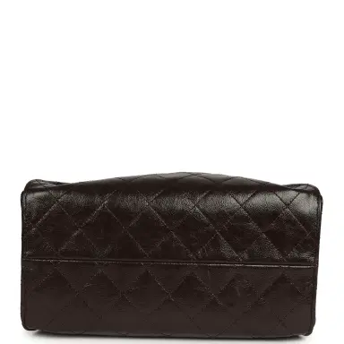 Chanel Chanel Small 25 Hobo Bag Dark Brown Shiny Aged Calfskin Silver Hardware | Thumbnail 7 Chanel Chanel Small 25 Hobo Bag Dark Brown Shiny Aged Calfskin Silver Hardware | Thumbnail 7