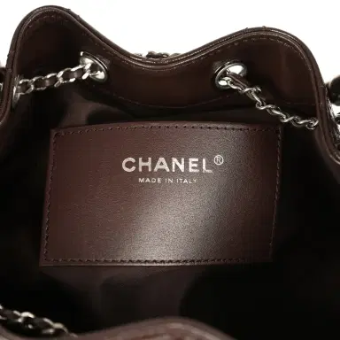 Chanel Chanel Small 25 Hobo Bag Dark Brown Shiny Aged Calfskin Silver Hardware | Thumbnail 9 Chanel Chanel Small 25 Hobo Bag Dark Brown Shiny Aged Calfskin Silver Hardware | Thumbnail 9
