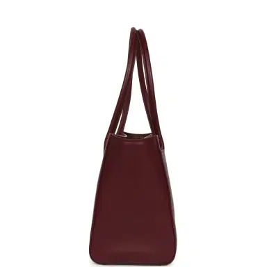Chanel Chanel Small Cerf Shopping Bag Burgundy Calfskin Gold Hardware | Thumbnail 4 Chanel Chanel Small Cerf Shopping Bag Burgundy Calfskin Gold Hardware | Thumbnail 4