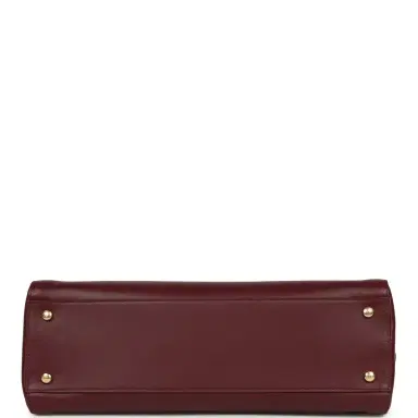 Chanel Chanel Small Cerf Shopping Bag Burgundy Calfskin Gold Hardware | Thumbnail 6 Chanel Chanel Small Cerf Shopping Bag Burgundy Calfskin Gold Hardware | Thumbnail 6