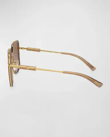 Versace Gradient Tubular Steel Square Sunglasses | Thumbnail 2