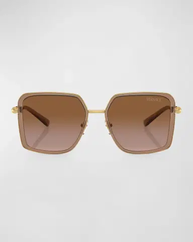 Versace Gradient Tubular Steel Square Sunglasses | Thumbnail 3