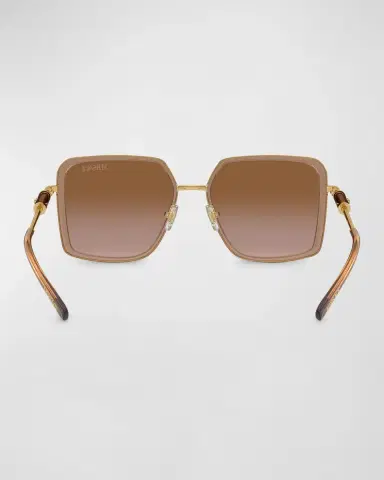 Versace Gradient Tubular Steel Square Sunglasses | Thumbnail 4