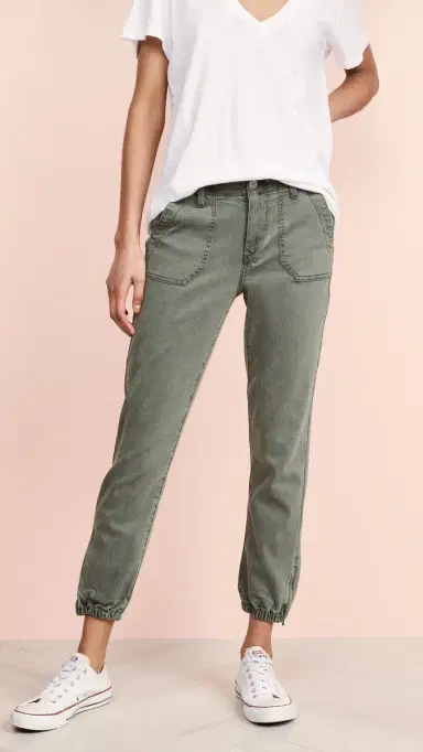 PAIGE Mayslie Joggers Vintage Ivy Green 25 | Thumbnail 2 PAIGE Mayslie Joggers Vintage Ivy Green 25 | Thumbnail 2