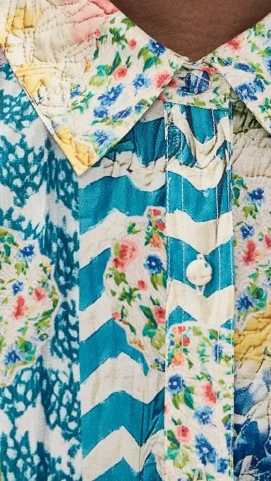 HUNTER BELL Flora Coverup Dress Morning Glory S | Thumbnail 6