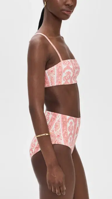 Hill House Home The Juno Bikini Set Corsica Paisley Coral S | Thumbnail 4