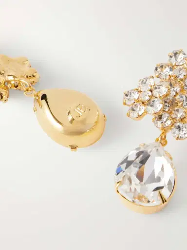 Jennifer Behr Lauretta Gold-tone Crystal Earrings | Thumbnail 3
