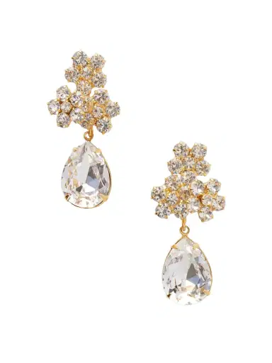 Jennifer Behr Lauretta Gold-tone Crystal Earrings | Thumbnail 1