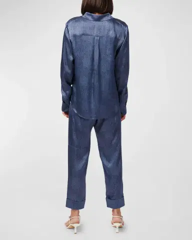 Cami NYC Crosby Silk Button-Front Blouse | Thumbnail 3 Cami NYC Crosby Silk Button-Front Blouse | Thumbnail 3