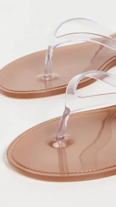 Black Suede Studio Crystal Jelly Flip Flops Old Rose/Clear 39 | Thumbnail 6 Black Suede Studio Crystal Jelly Flip Flops Old Rose/Clear 39 | Thumbnail 6