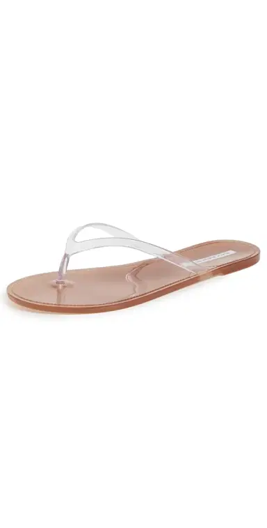 Black Suede Studio Crystal Jelly Flip Flops Old Rose/Clear 39 | Thumbnail 1 Black Suede Studio Crystal Jelly Flip Flops Old Rose/Clear 39 | Thumbnail 1