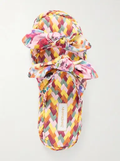 Zimmermann Carousel Woven Slides | Thumbnail 6 Zimmermann Carousel Woven Slides | Thumbnail 6