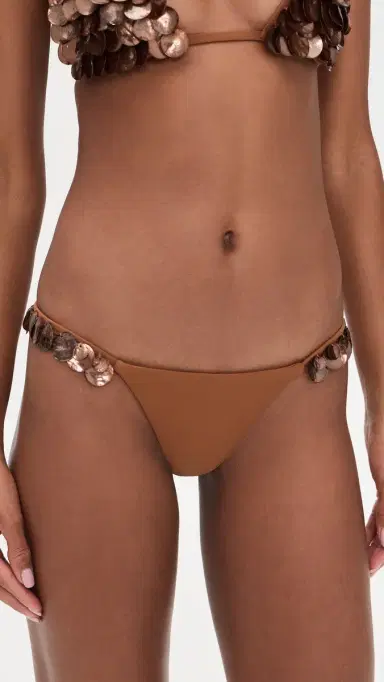 Devon Windsor Cici Bikini Bottoms Bronze Shell | Thumbnail 2