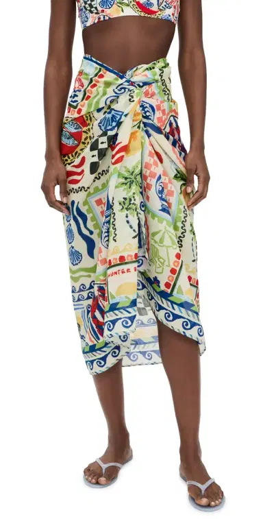 Hunter Bell Coastal Conversation Sarong Coastal Conversation One Size | Thumbnail 1